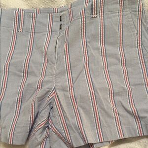 Vineyard Vines Blue and Red Striped Women Shorts